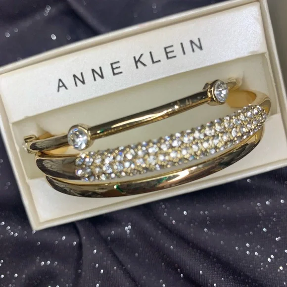Anne Klein's Thicker Trio Bangles Bracelet - Picture 3 of 4